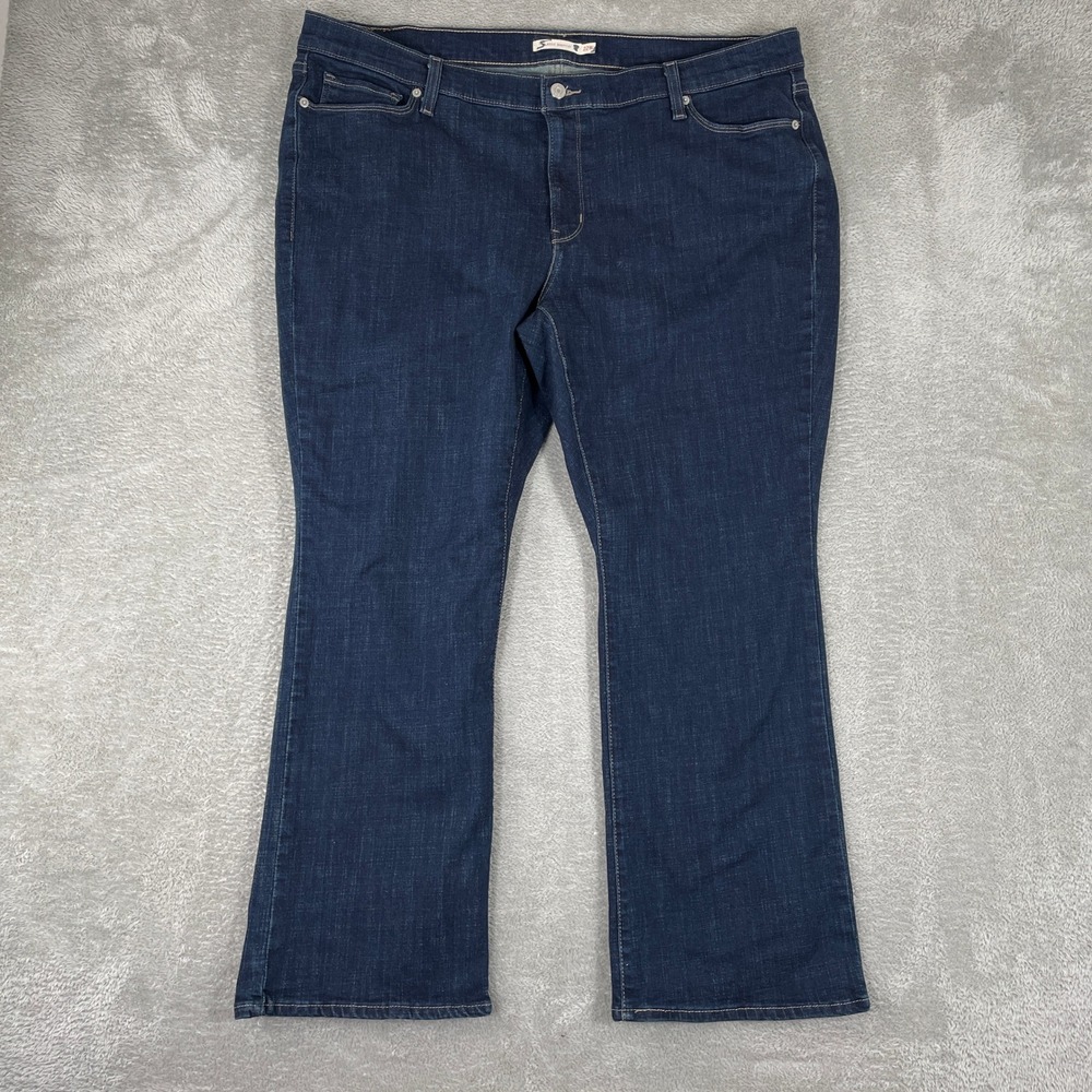Levis Classic Bootcut Jeans Womens 22W (42x29) Dark Wash Mid Rise